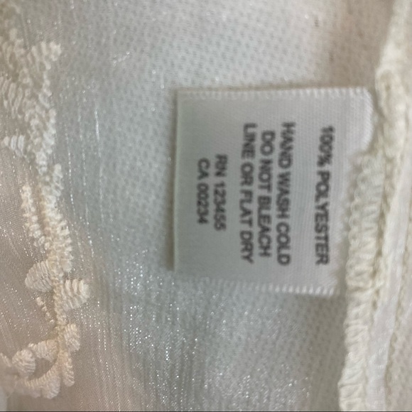 Design Lab Sheer Appliqué cover-up w/tassel belt - Picture 3 of 11